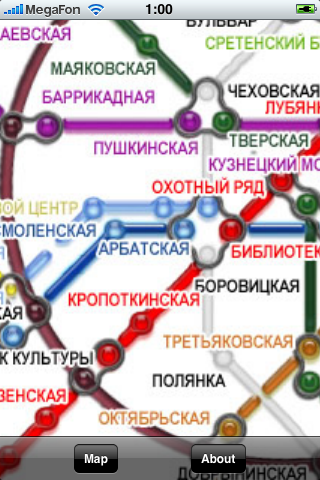 iMetro - карта метро для iPhone