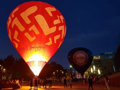 Balony w centrum Lublina.