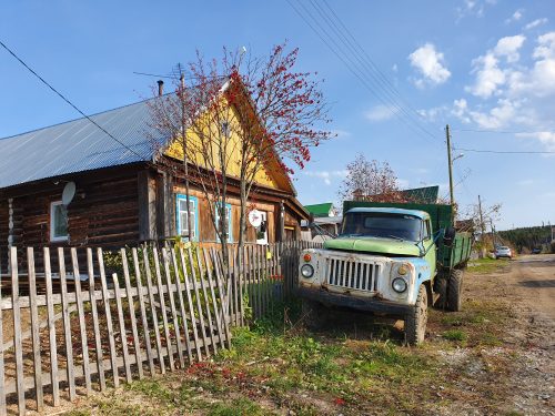 деревня российская Соликамск Харюшино