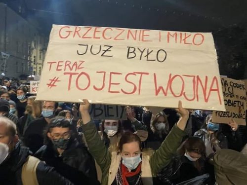 протесты в Польше против запрета абортов