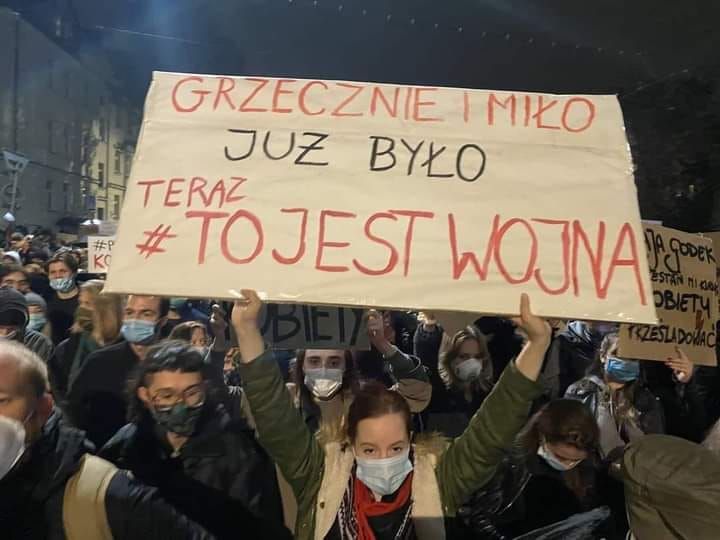 протесты в Польше против запрета абортов
