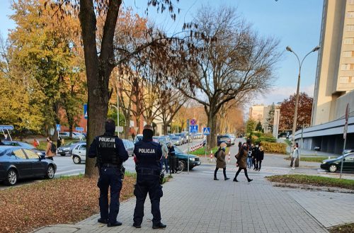 протесты против запрета абортов в Польше, Люблин, блокада