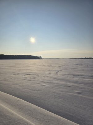 снежная зима в Люблине, Польша, 2026