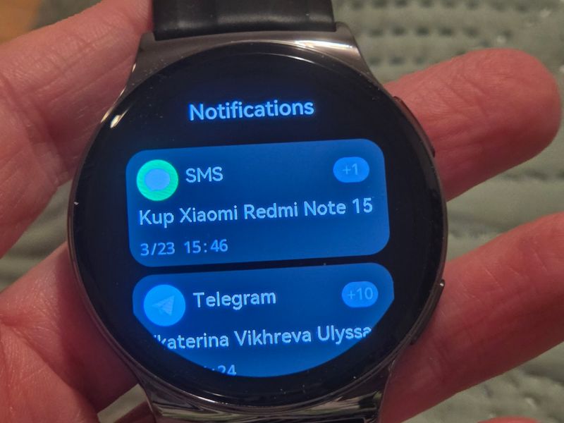 Уведомления SMS, Telegram и других приложений с корректным отображением кириллицы.