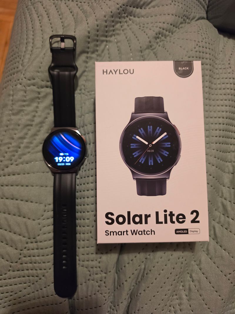 Комплект, упаковка и часы HAYLOU Solar Lite 2.